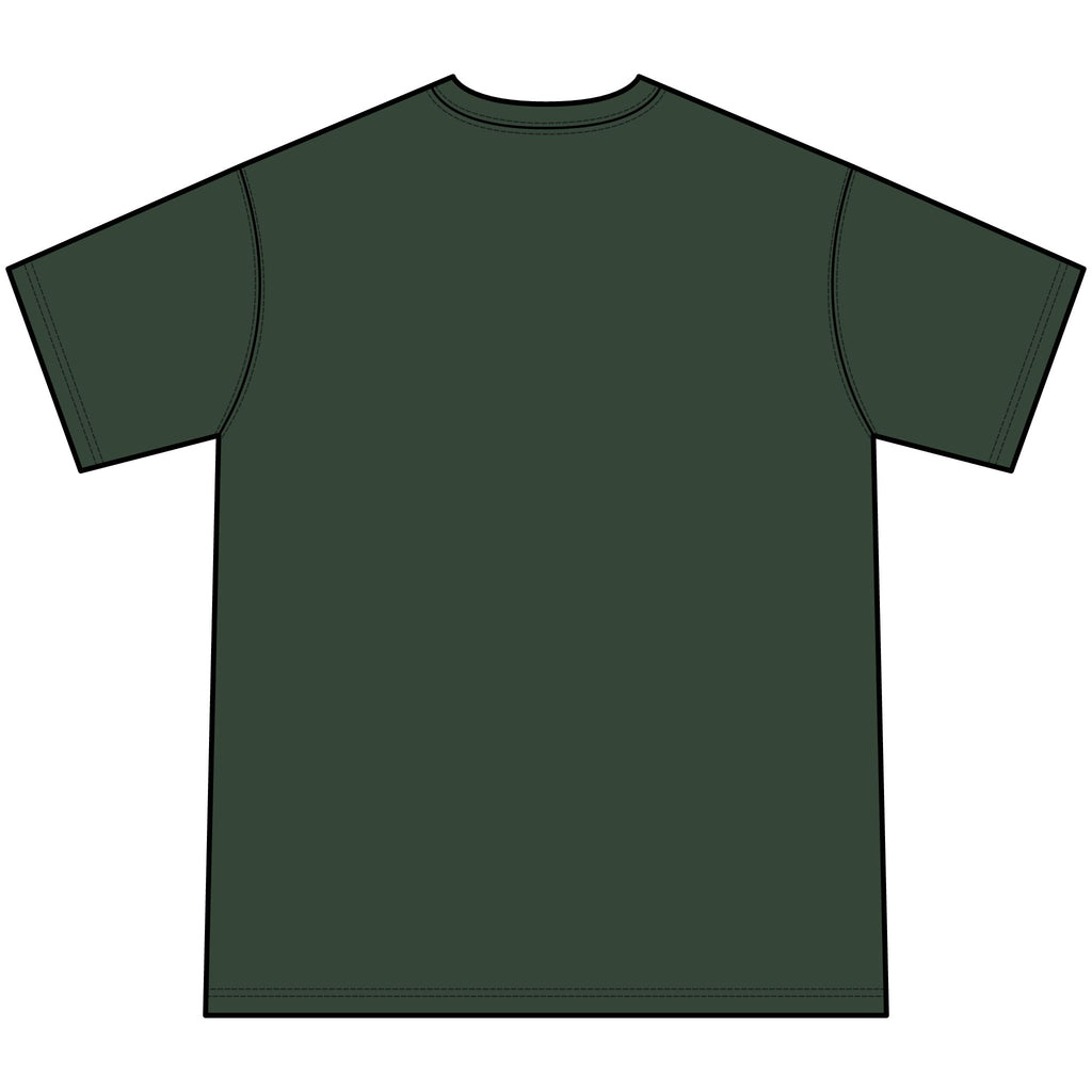 Youth Orange Tie-Dye Tee — Circular 'LUX STREETWEAR' Logo