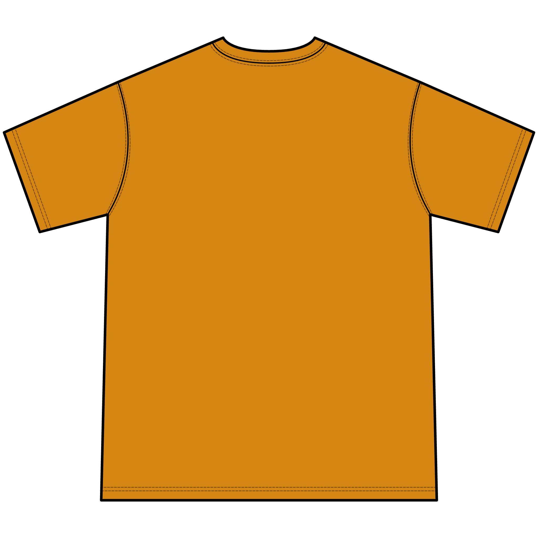 Youth Orange Tie-Dye Tee — Circular 'LUX STREETWEAR' Logo