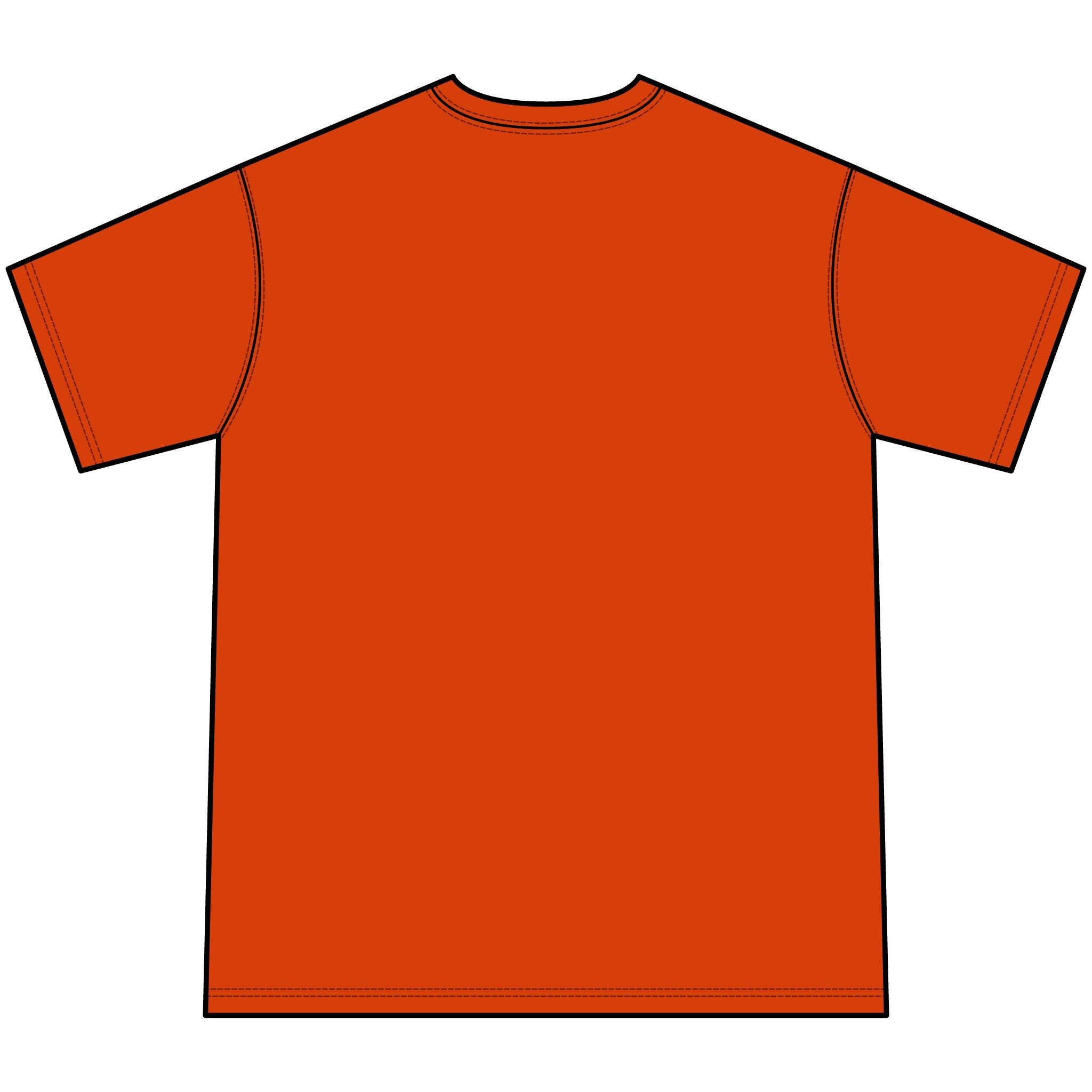 Youth Orange Tie-Dye Tee — Circular 'LUX STREETWEAR' Logo