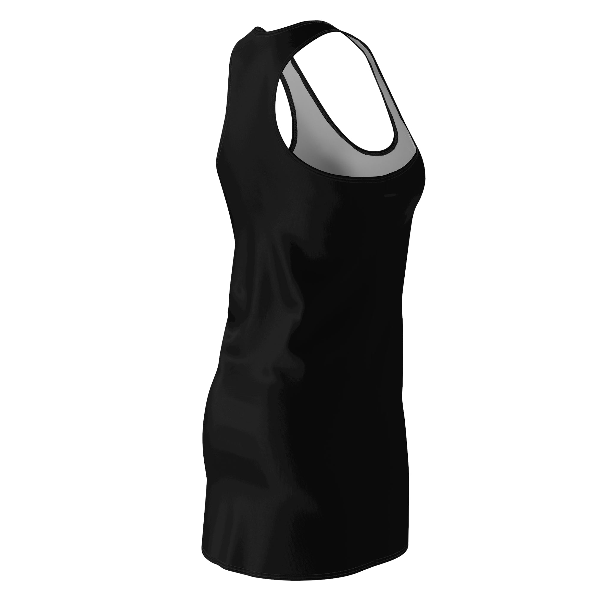 Racerback Dress — De'LuX Butterfly Logo Black AOP