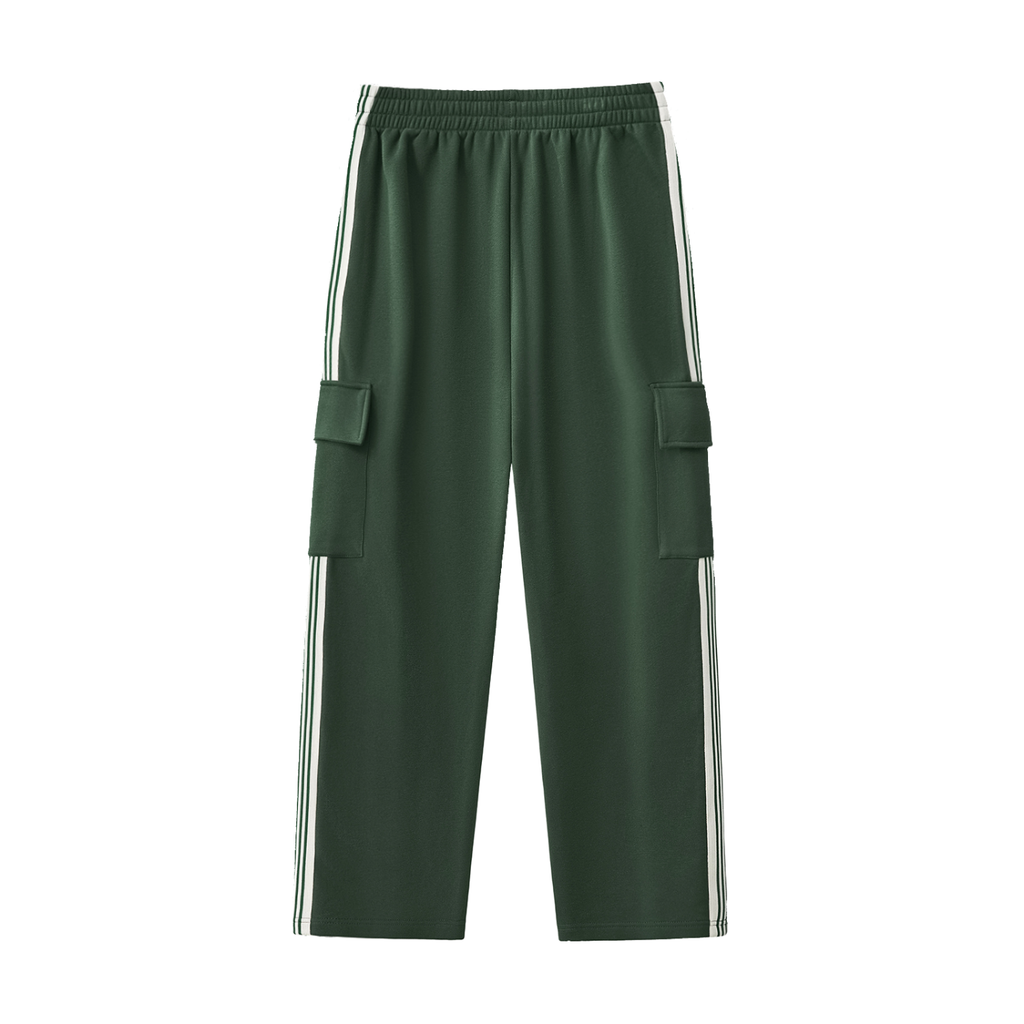 DeLuX Side Stripe Straight-Leg Pants