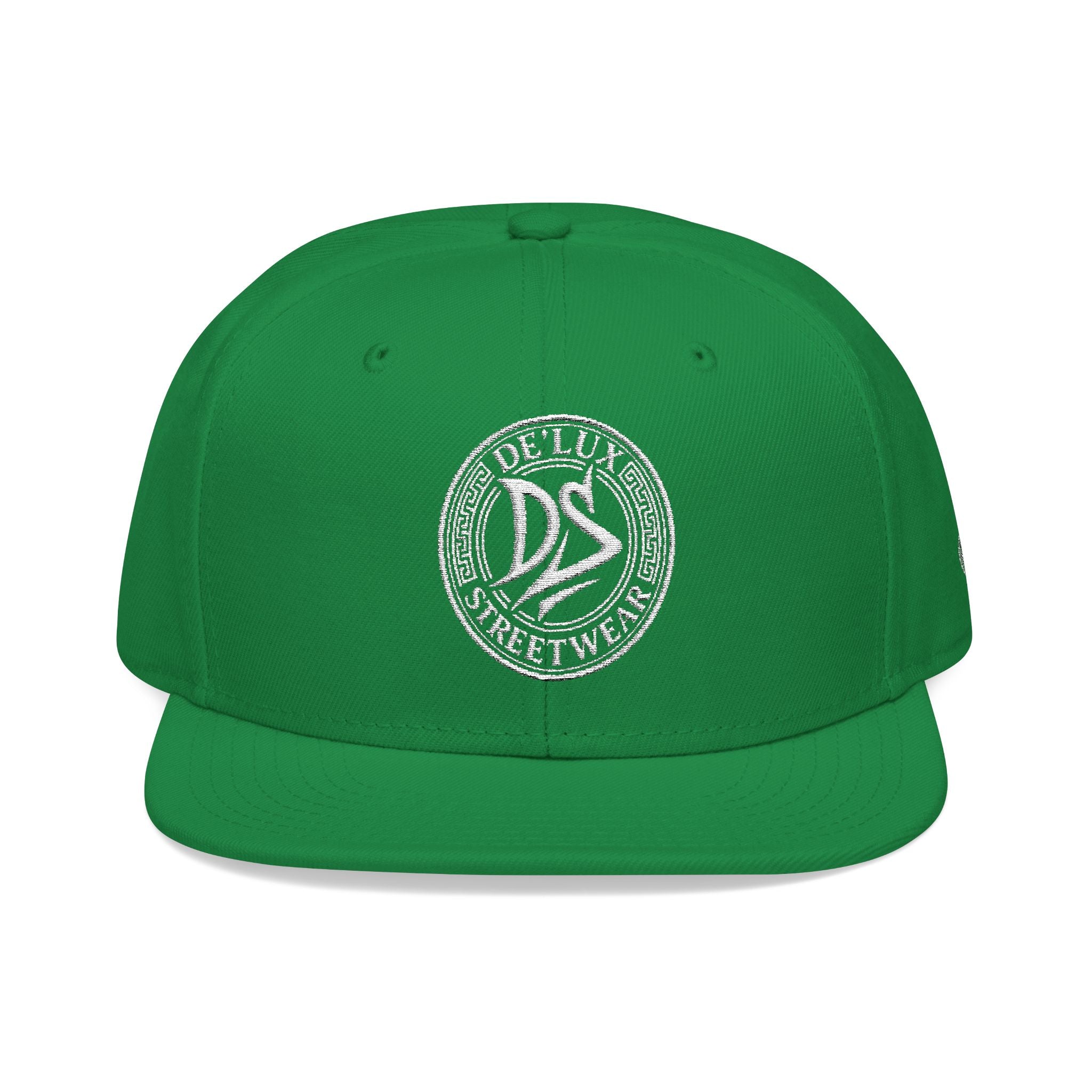 Embroidered Snapback Hat — Vintage Circle Logo Streetwear Cap