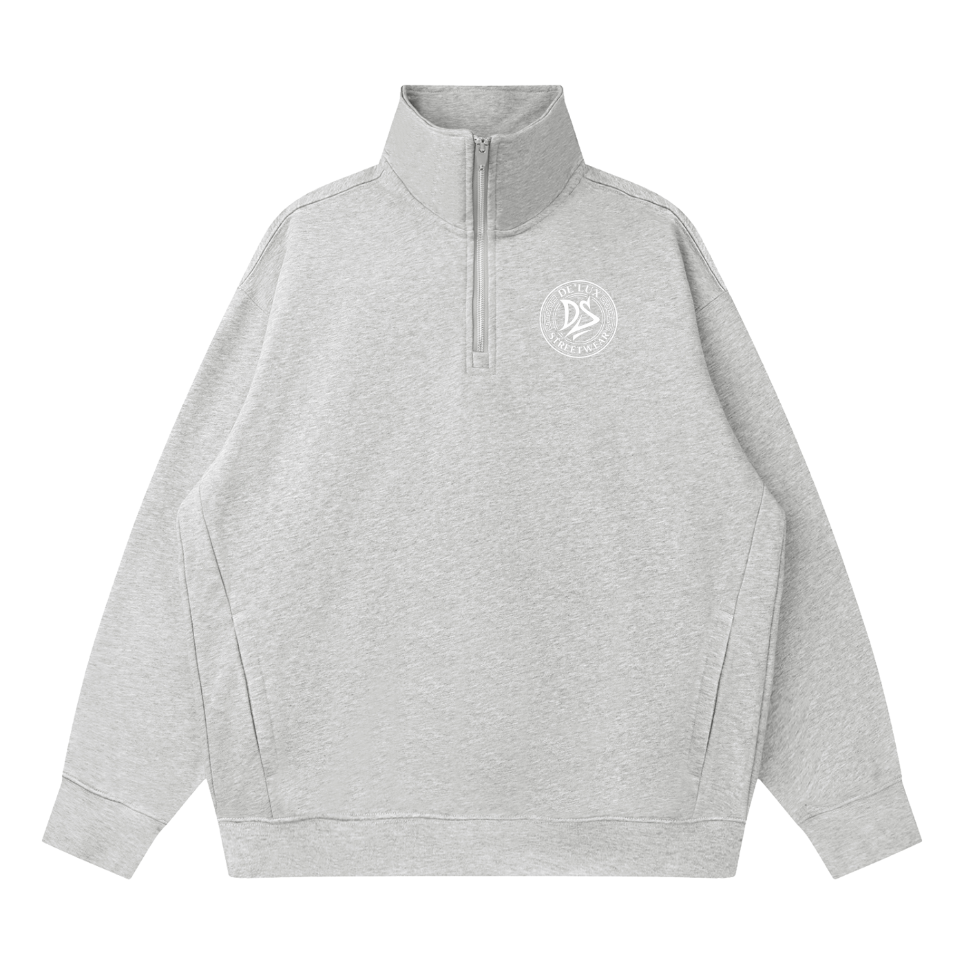 DeLuX Quarter-Zip Drop Shoulder Sweatshirt