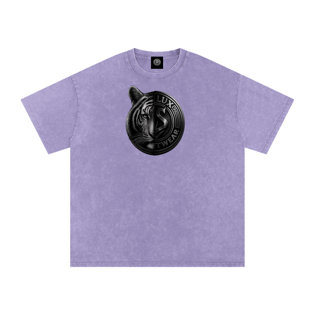 DeLuX Solitary Snow Washed Oversized Cotton T-Shirt