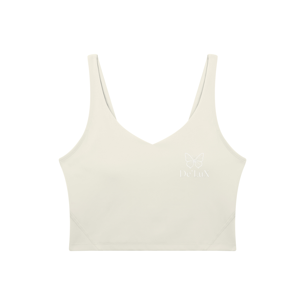 Women's V-Neck Yoga Sports Bra