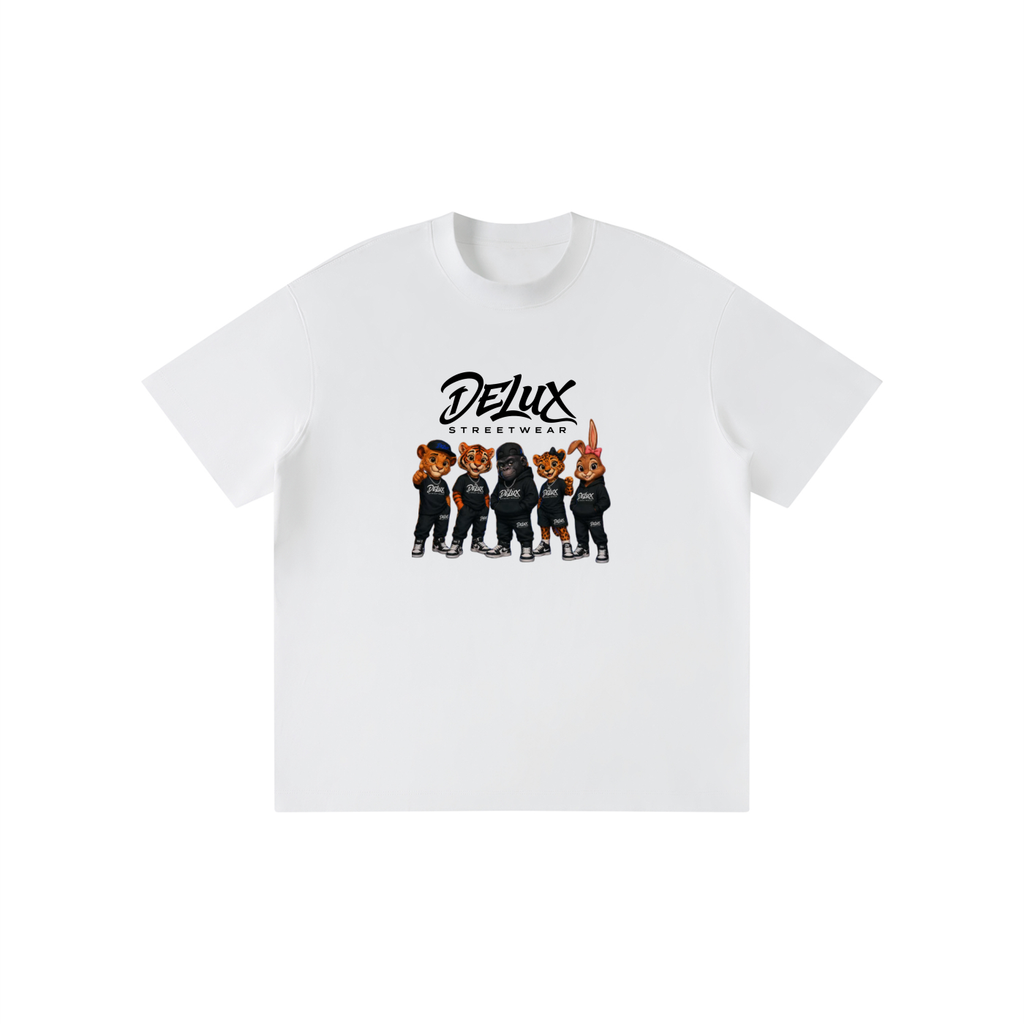 DeLuX Cartoon Kid’s Solid Crewneck T-Shirt