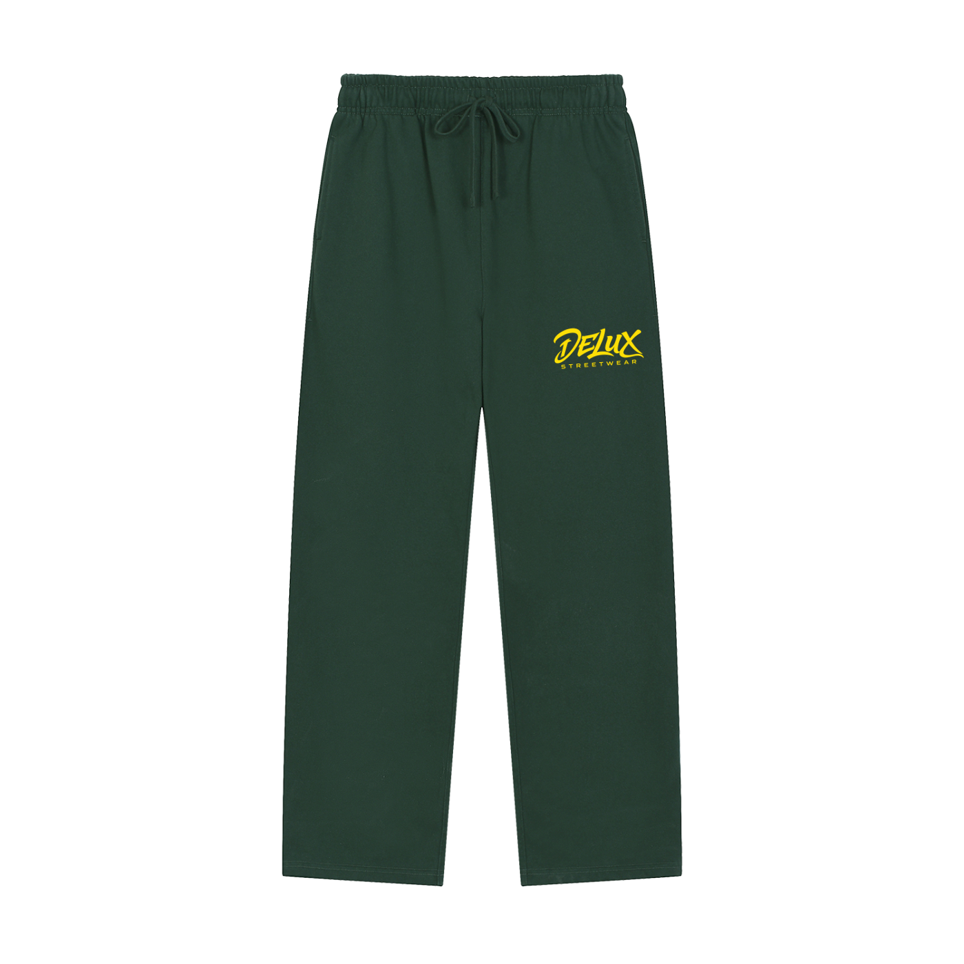 DeLuX Solid Color Straight-Leg Sweatpants