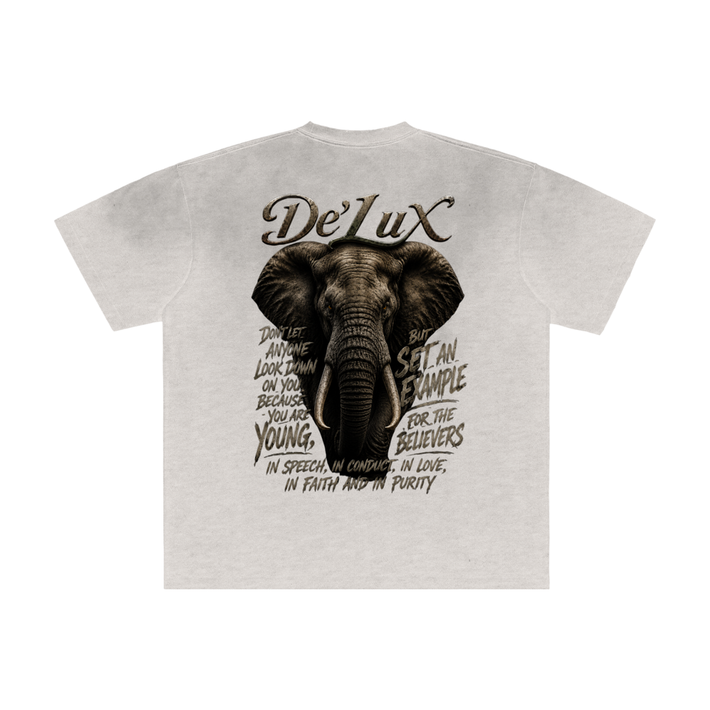 DELUX Vintage Washed Frayed T-Shirt