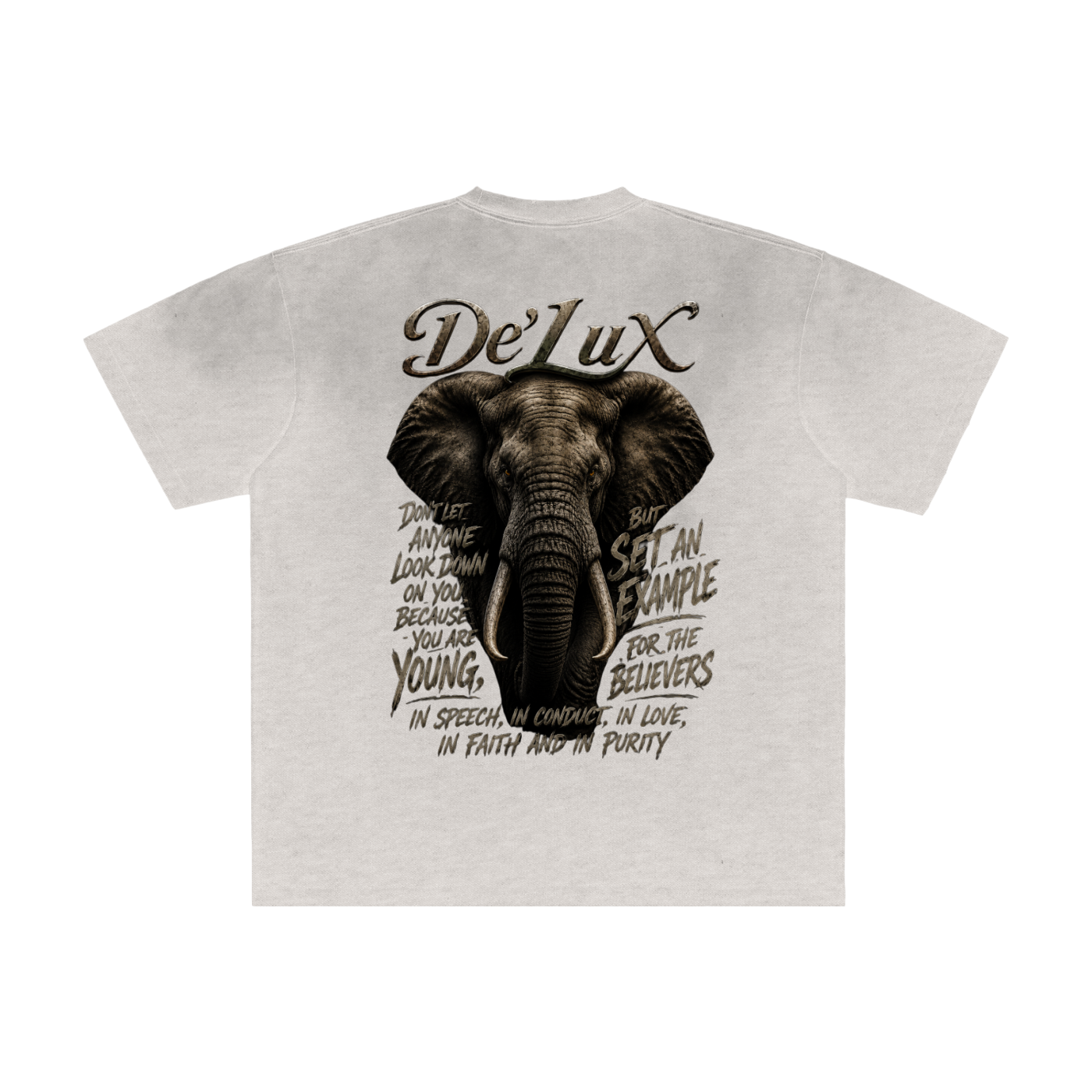 DELUX Vintage Washed Frayed T-Shirt
