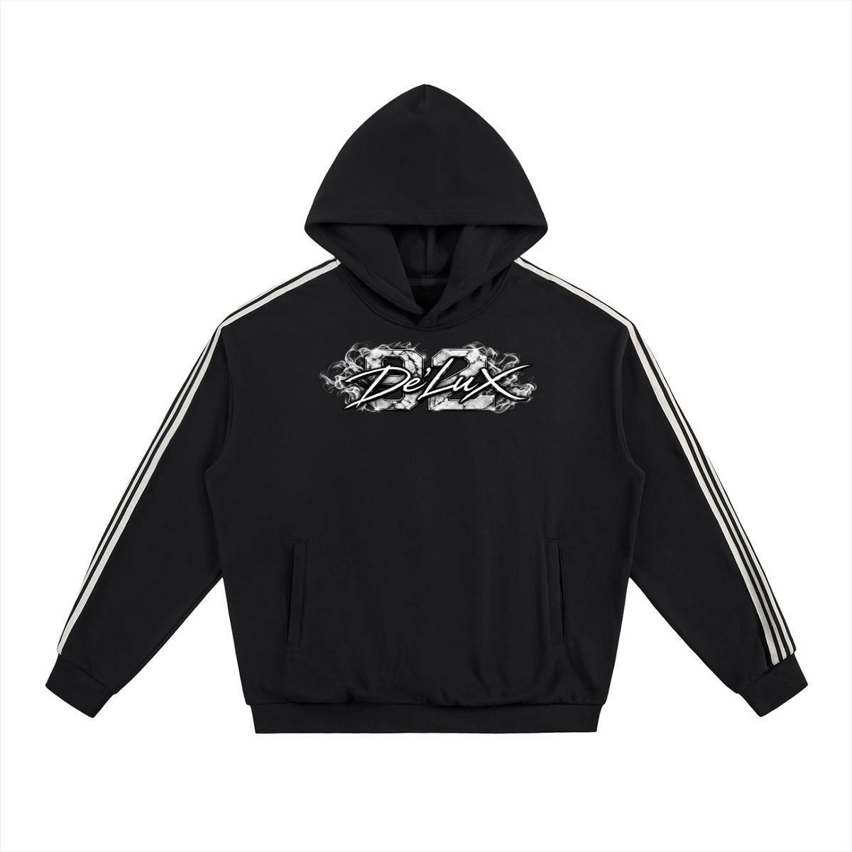 DeLuX Side Stripe Drop-Shoulder Hoodie