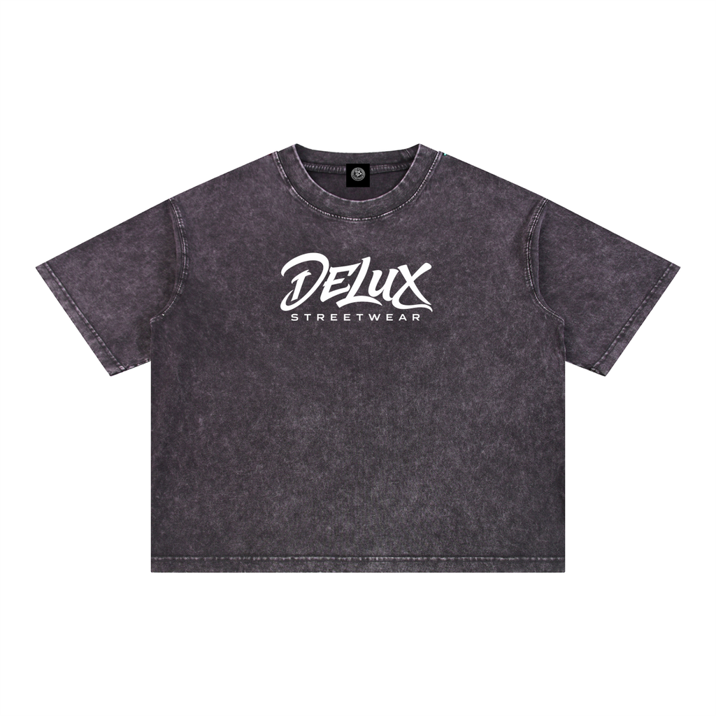DeLuX Mineral Wash Boxy Cotton T-Shirt
