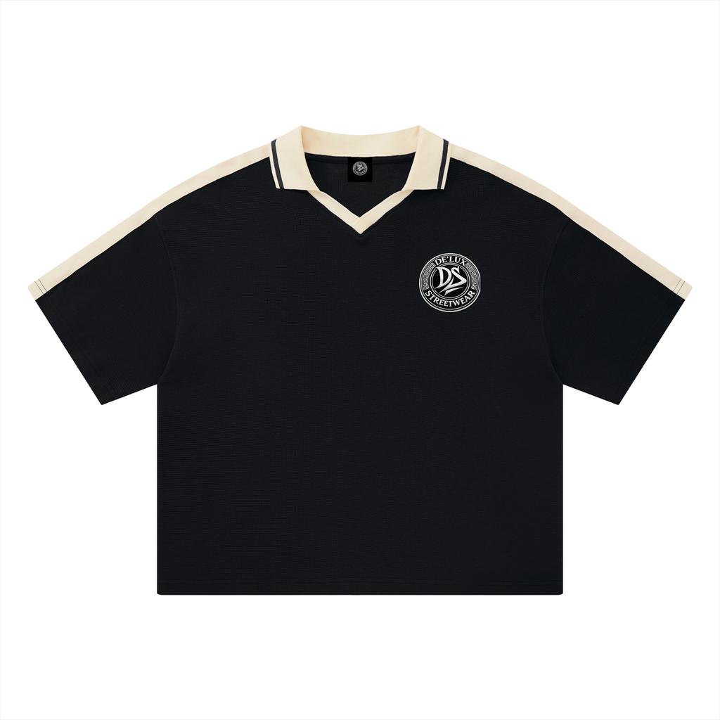 Unisex Color Block Polo Shirt
