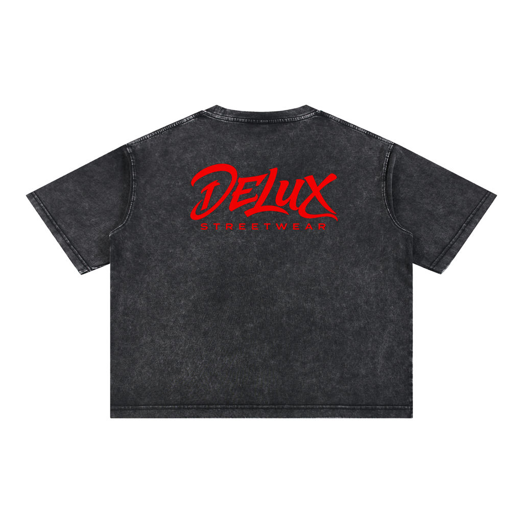DeLuX Mineral Wash Boxy Cotton T-Shirt