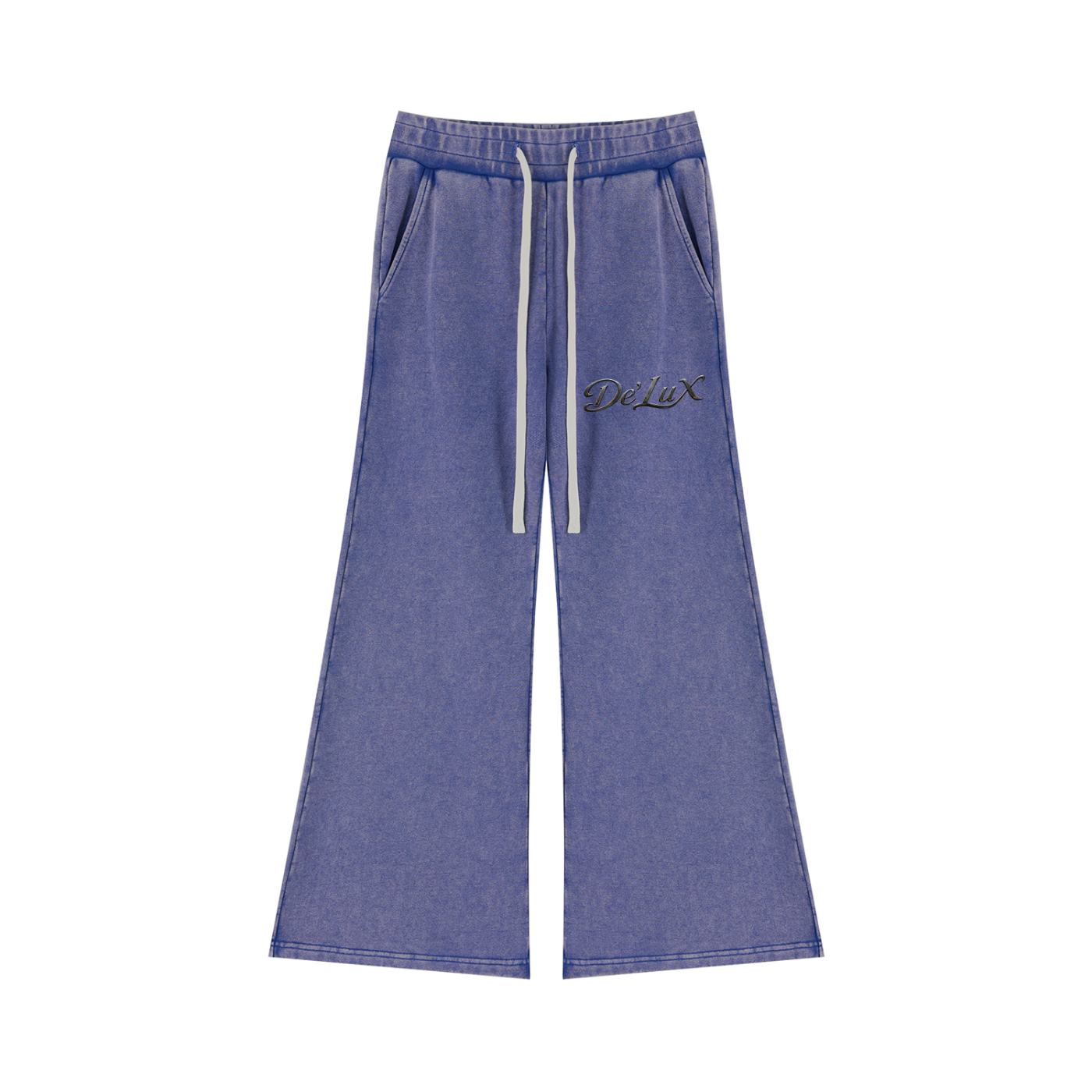DeLuX Women’s Mineral Wash Flared Leg Sweatpants