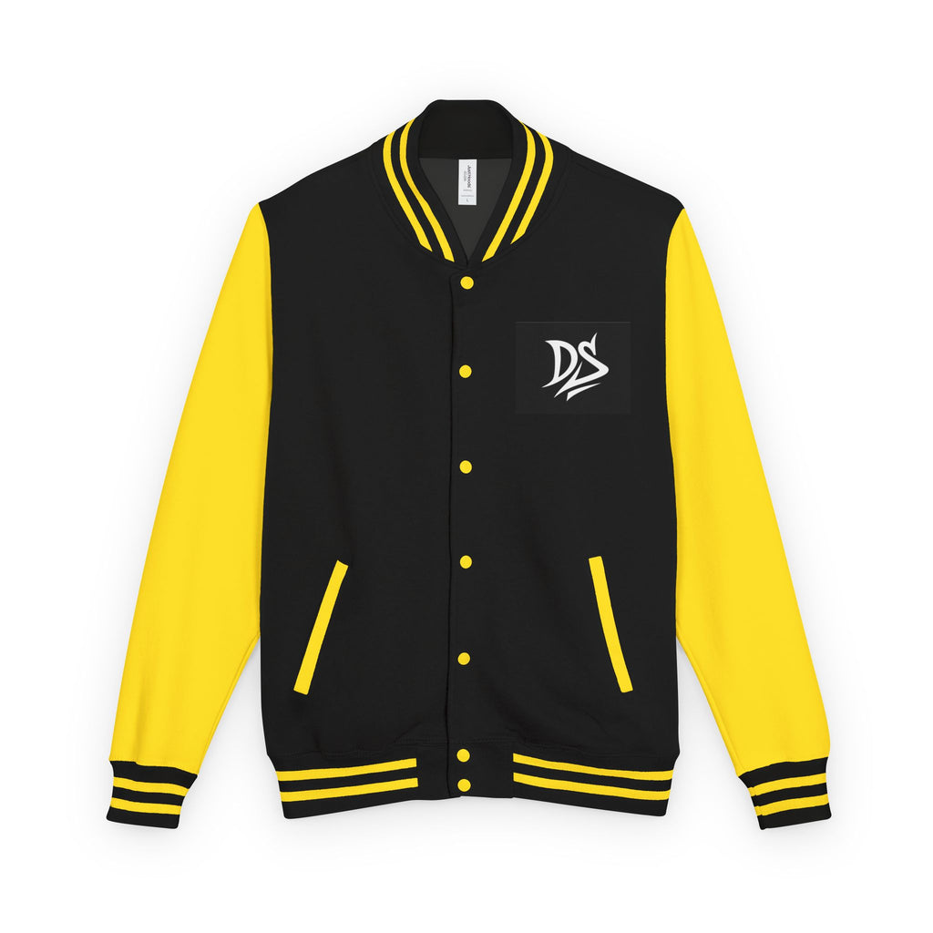 Letterman Jacket — Pink Varsity Jacket with 'DS' Logo