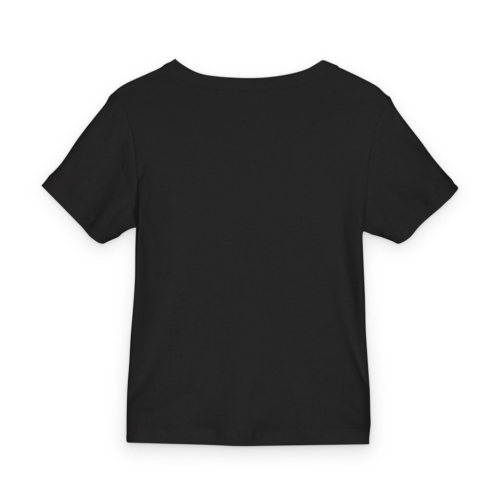 De'Lux Butterfly Baby Tee — Organic Rib Crop Top