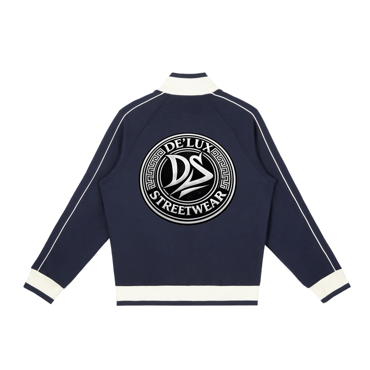 Color Block Raglan Sleeve Zip Track Jacket