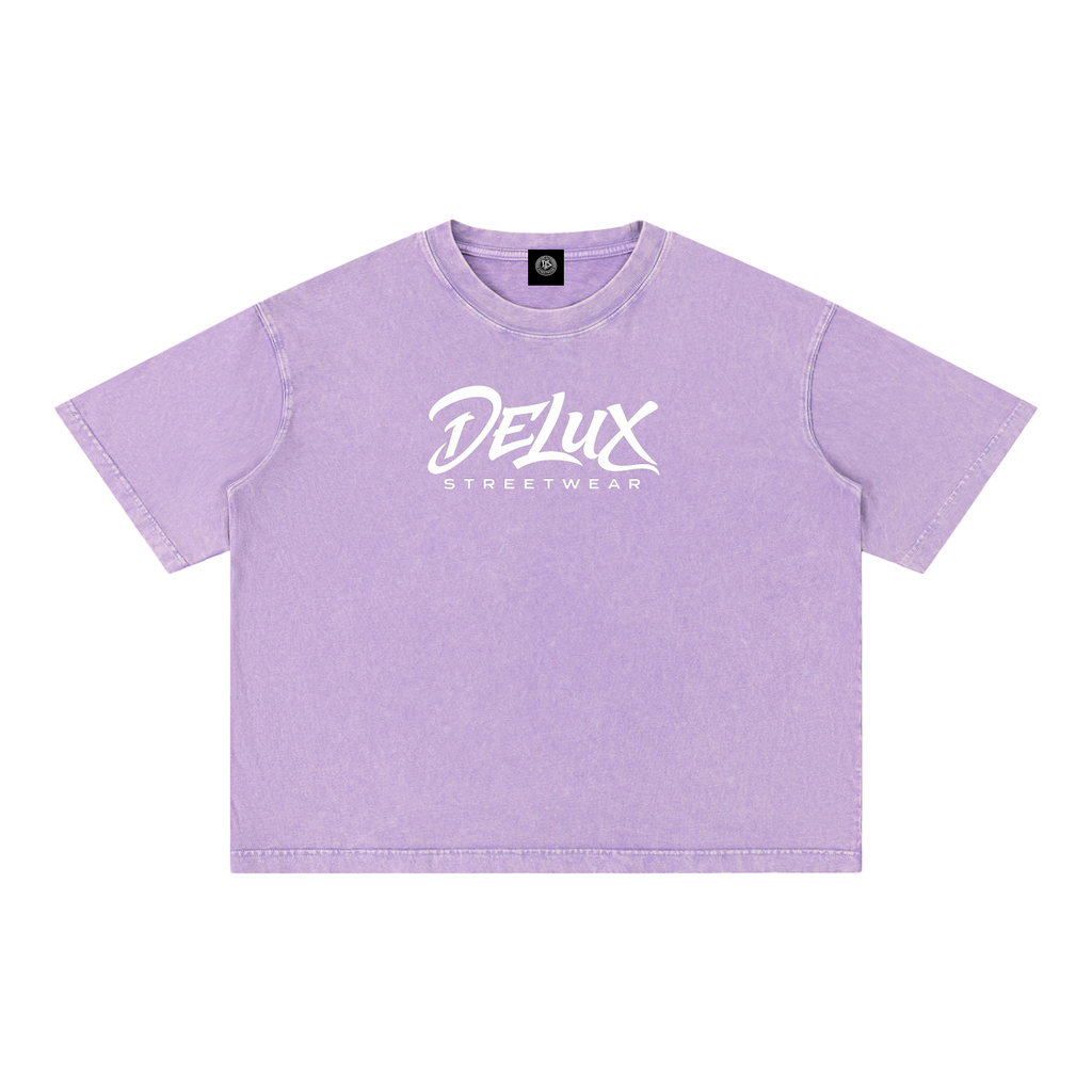 DeLuX Mineral Wash Boxy Cotton T-Shirt