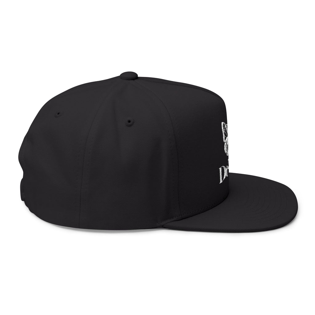 DeLuX Women Embroidered Butterfly Rhinestone Flat Bill Cap — Luxe 'Bee Lux' Snapback