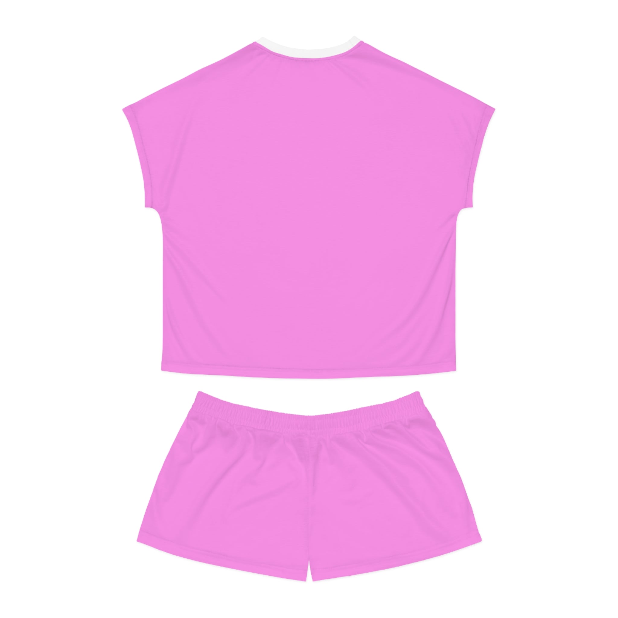 LOVE Pink Women's Short Pajama Set — Cute Graphic Sleepwear