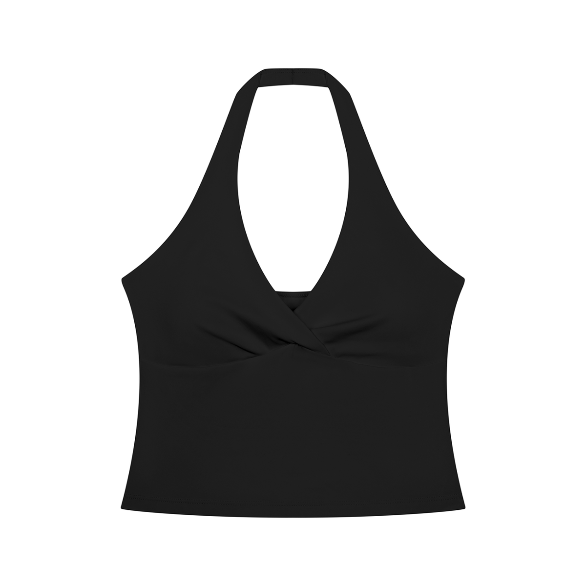 DeLuX Women’s Ruched Halter Yoga Tank Top