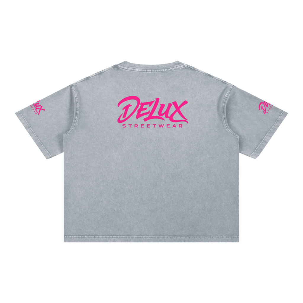 DeLuX Mineral Wash Boxy Cotton T-Shirt