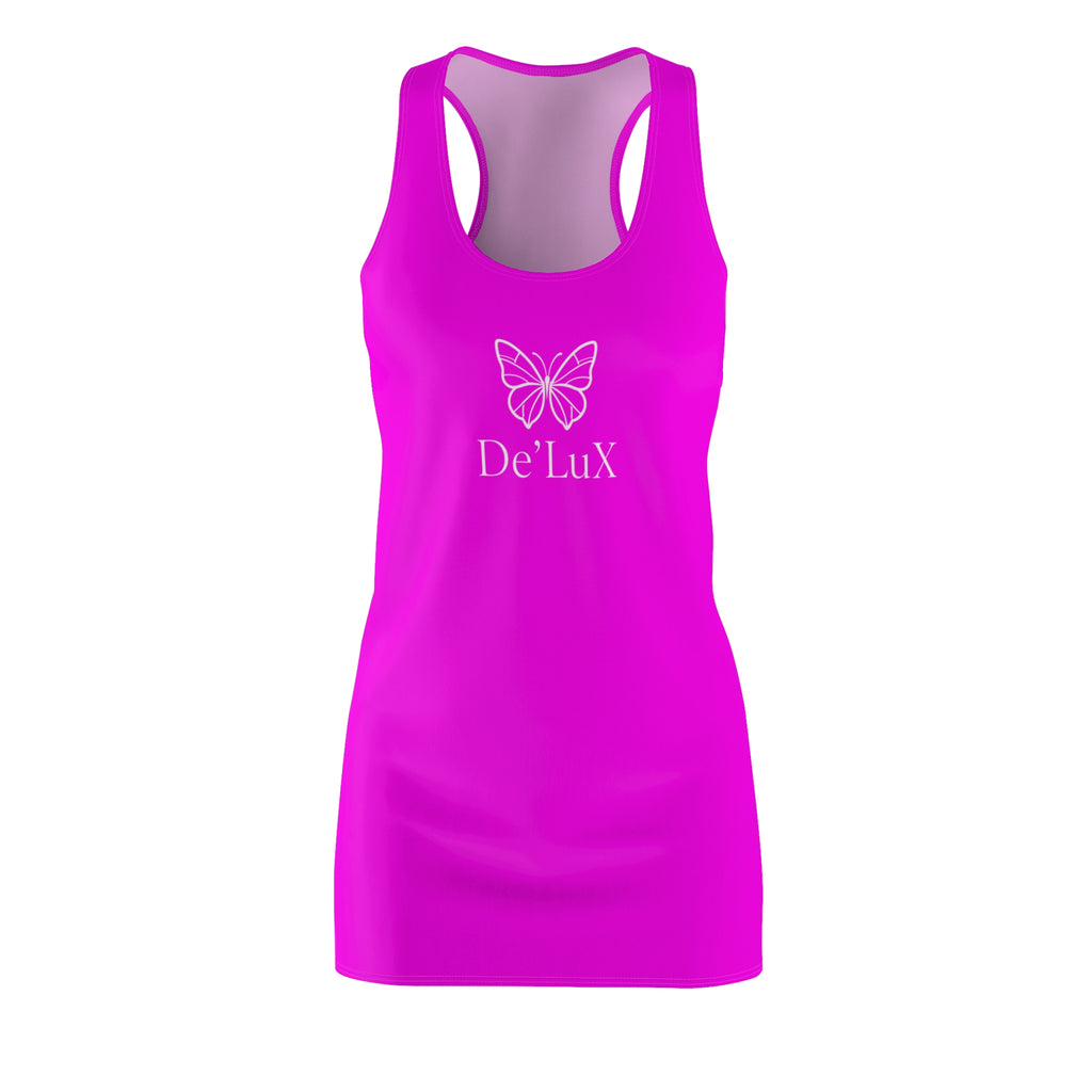 Butterfly De'Lux Racerback Dress — Women's Pink AOP Summer Dress