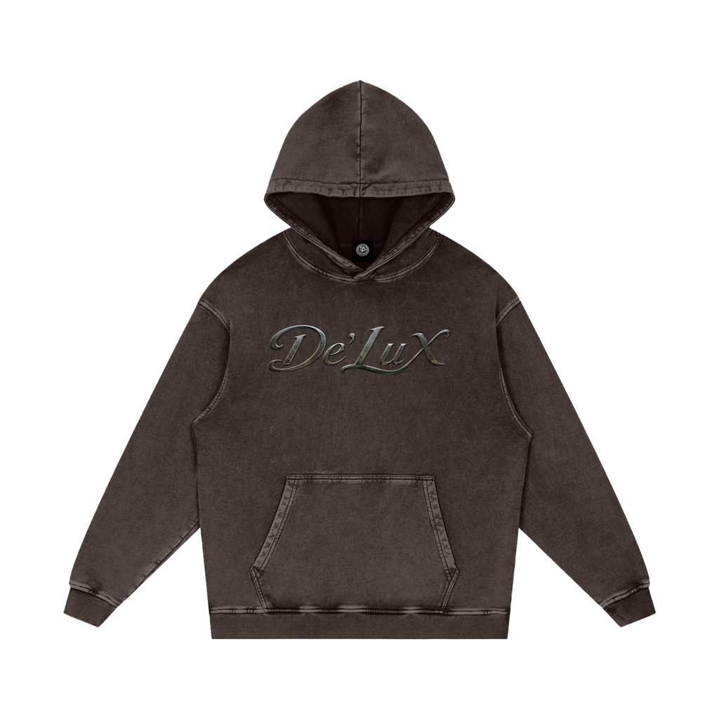 KING Snow Washed Loose Cotton Hoodie