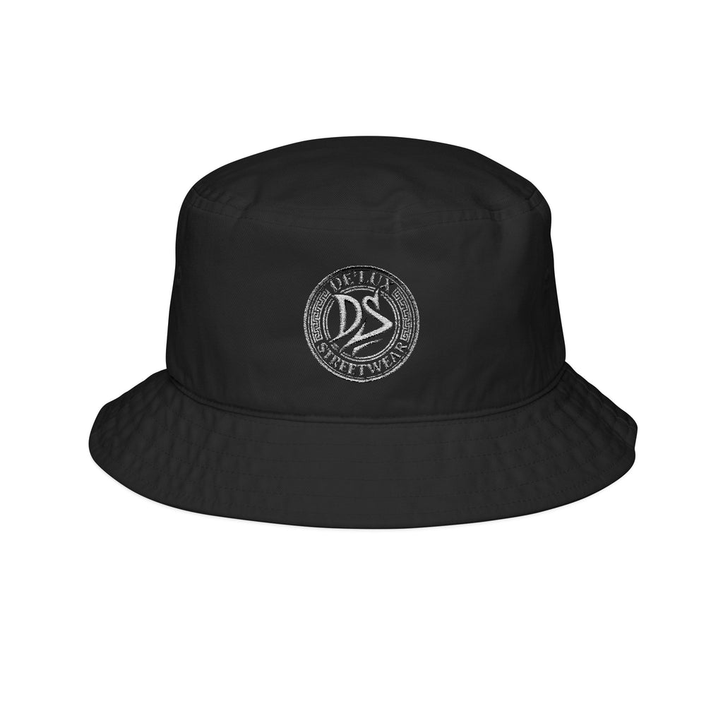 Embroidered DS Streetwear Logo Bucket Hat — Casual Urban Sun Protection