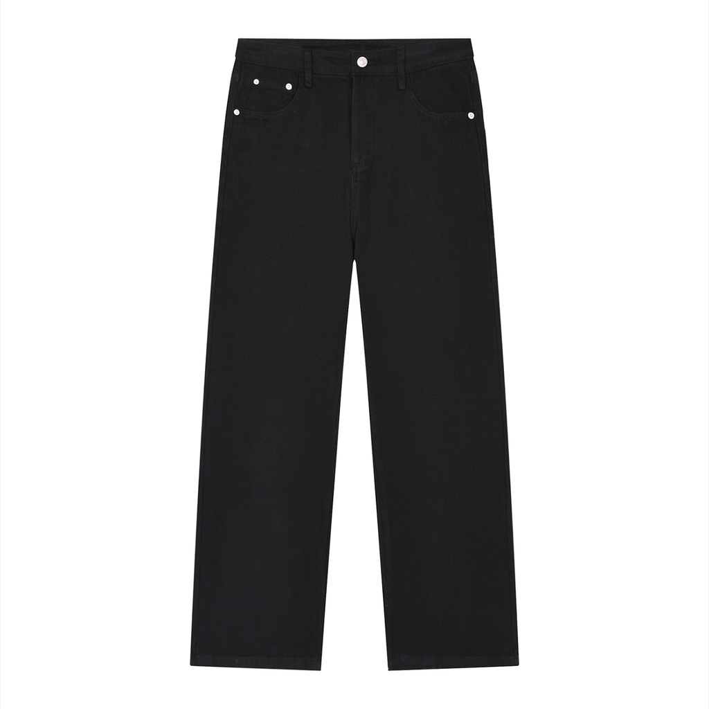 DeLuX Men’s Vintage Wash Straight Leg Jeans