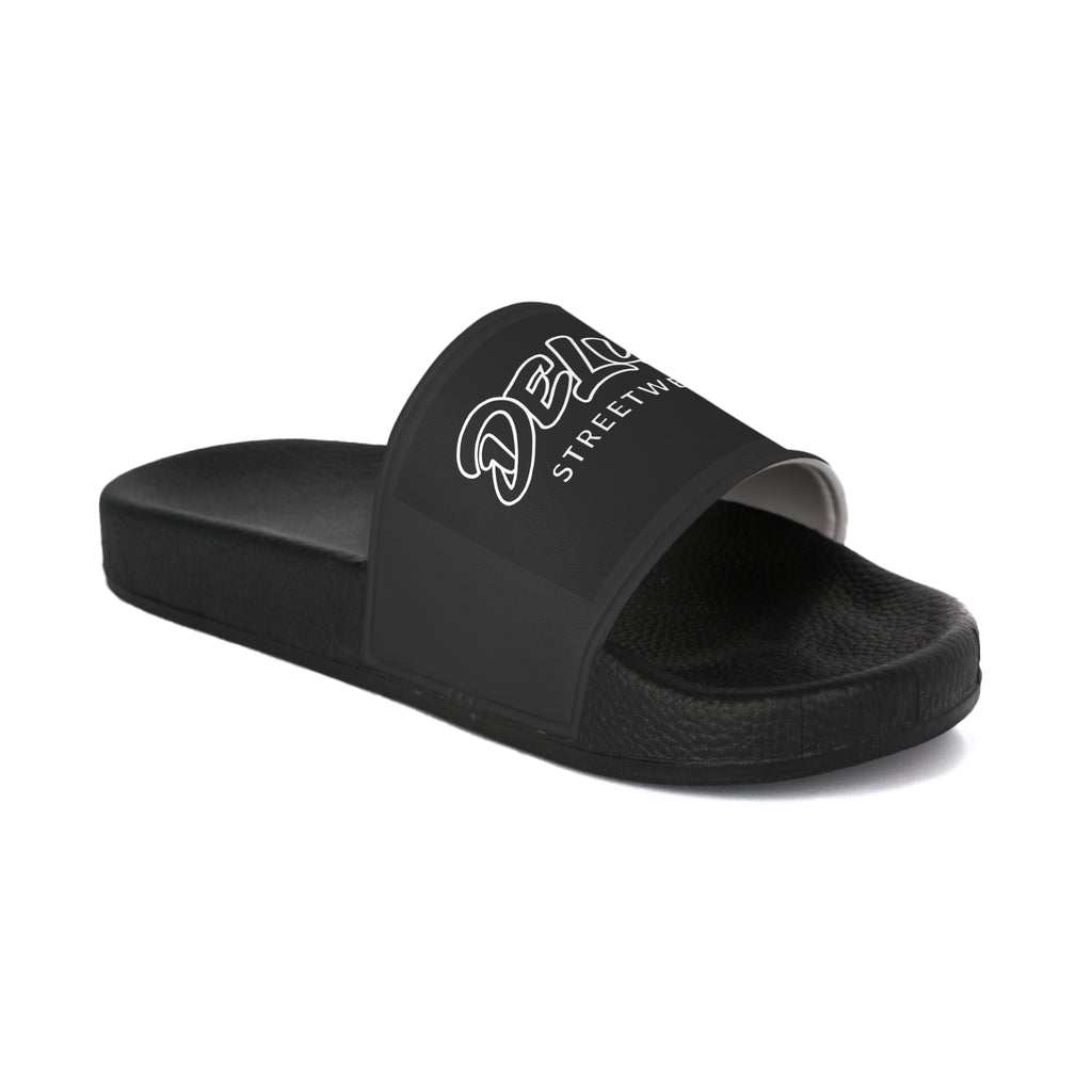 Women's Slide Sandals — DELUX Streetwear Logo Pool Slides