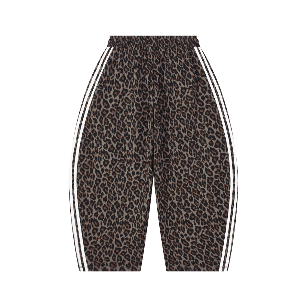 DeLuX Leopard Barrel Leg Sweatpants
