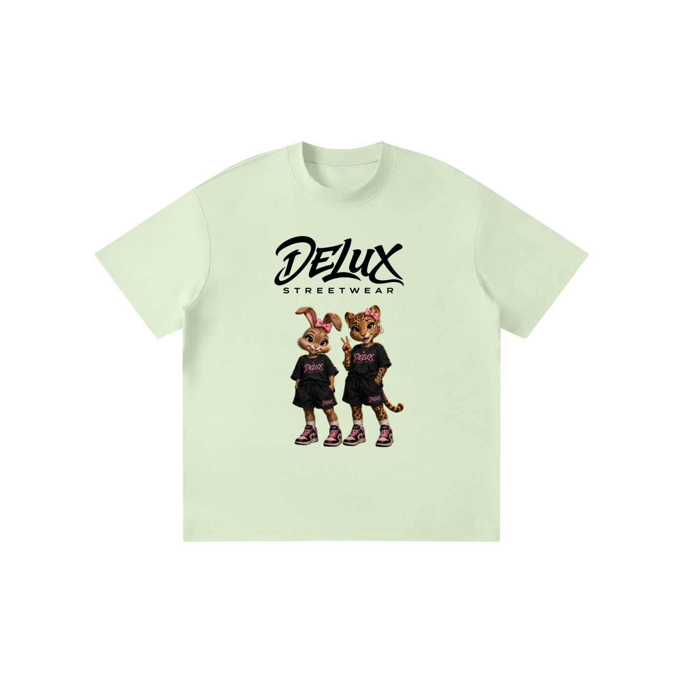 DeLuX Cartoon Kid’s Solid Crewneck T-Shirt