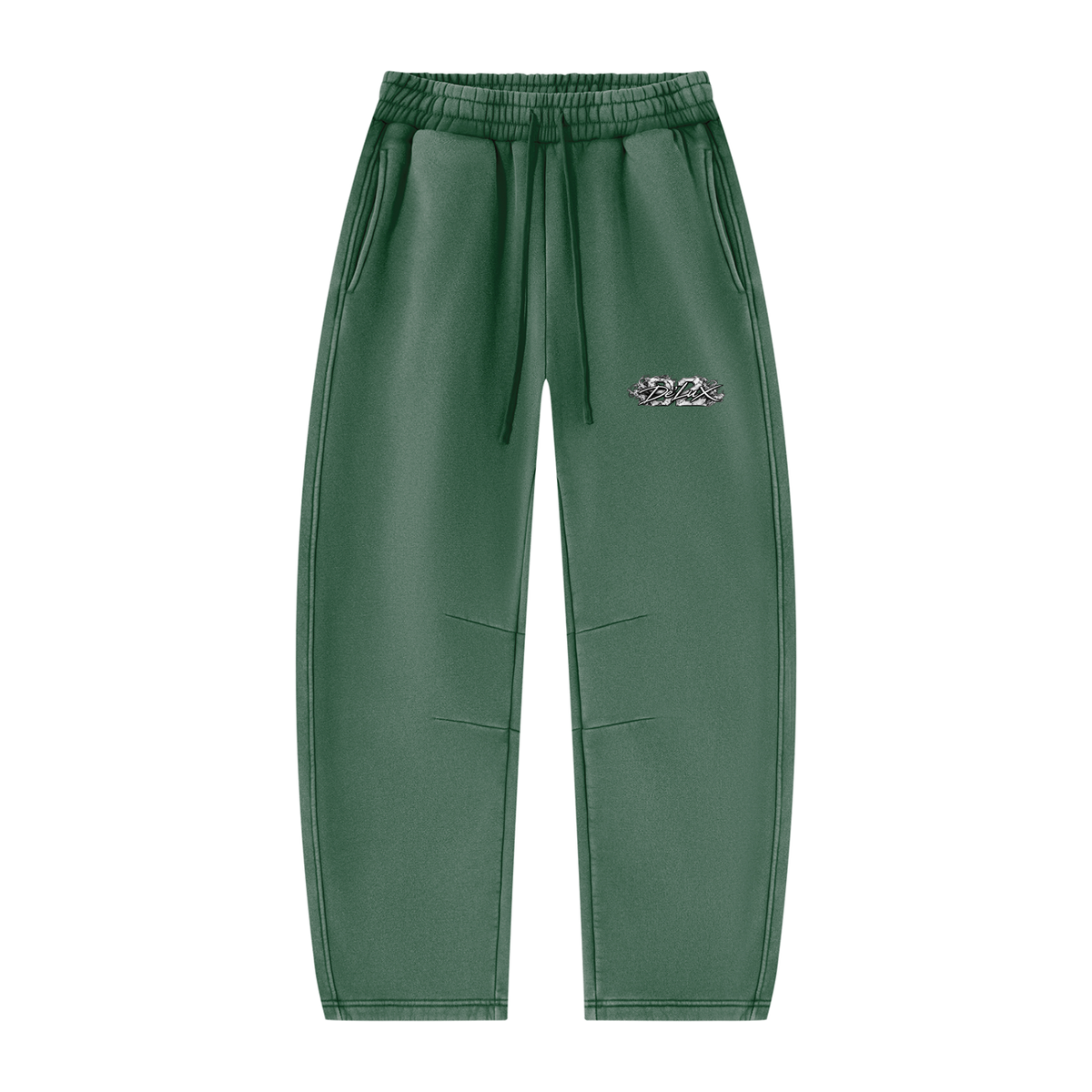 DeLuX Vintage Wash Barrel Leg Fleece Sweatpants