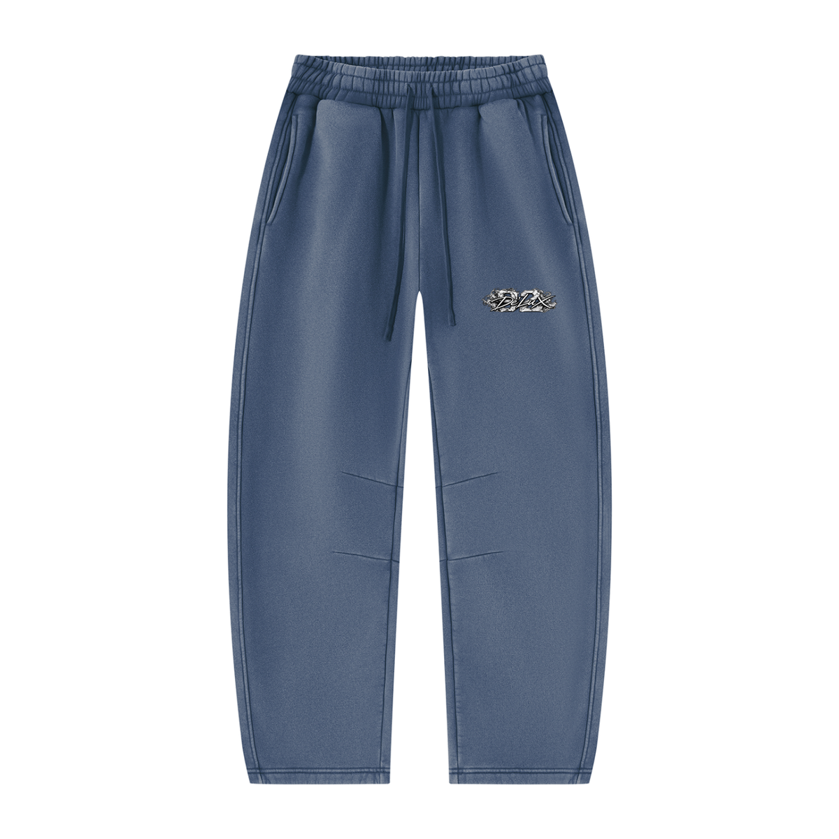 DeLuX Vintage Wash Barrel Leg Fleece Sweatpants