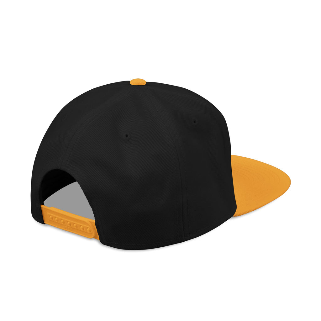 Mens Embroidered 'Delux' Snapback Cap – Streetwear Flat-Brim Hat