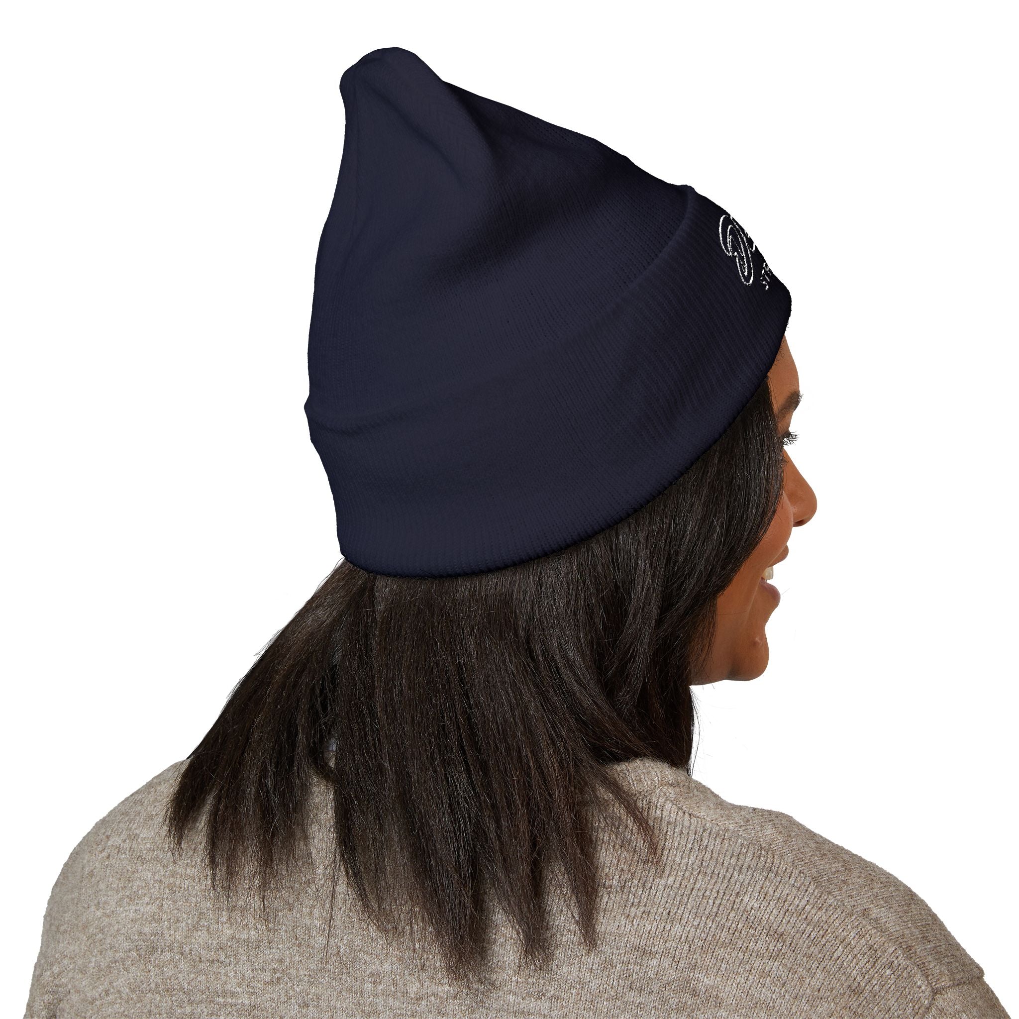 Delux Streetwear Embroidered Cuffed Beanie — Bold Knit Hat