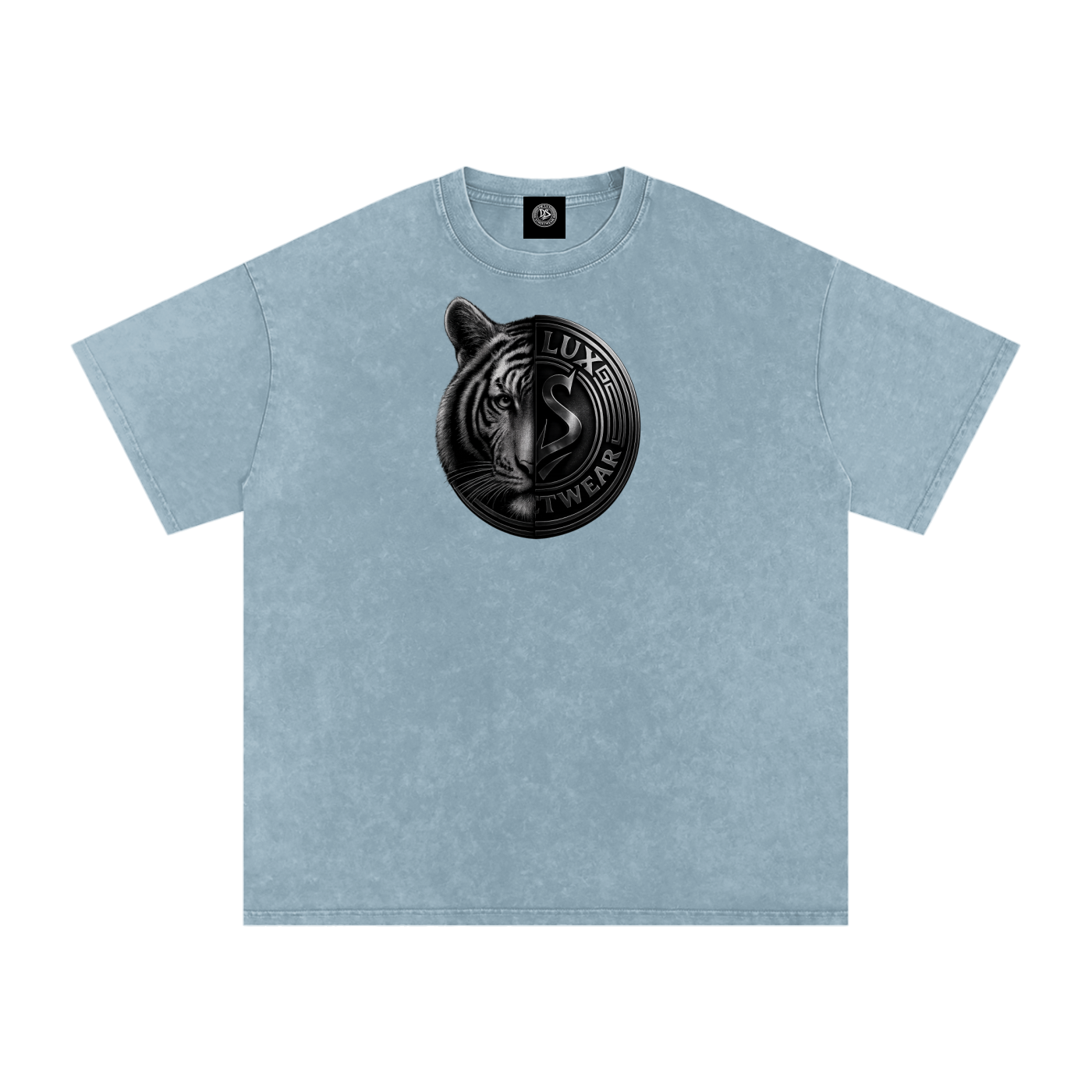 DeLuX Solitary Snow Washed Oversized Cotton T-Shirt