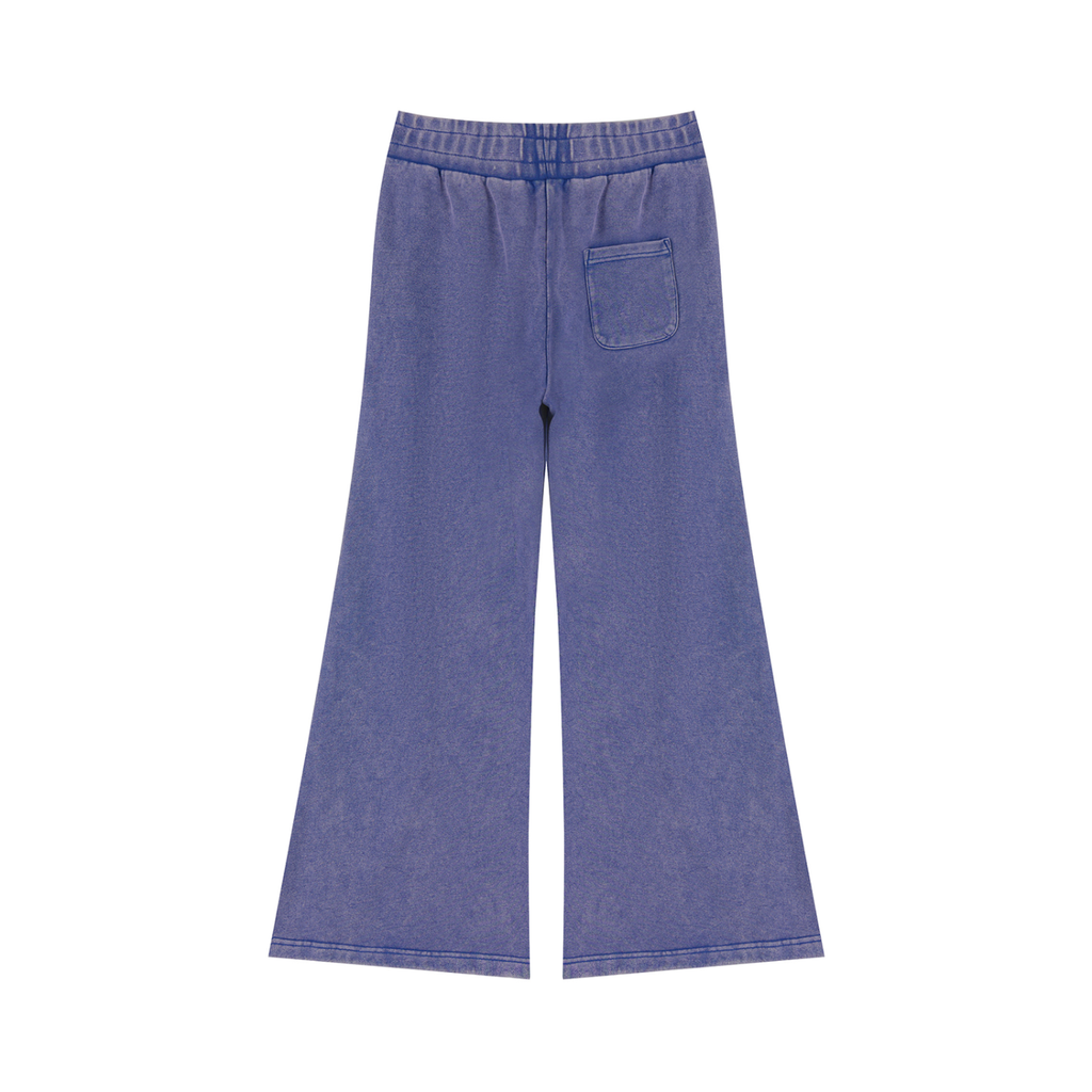 DeLuX Women’s Mineral Wash Flared Leg Sweatpants