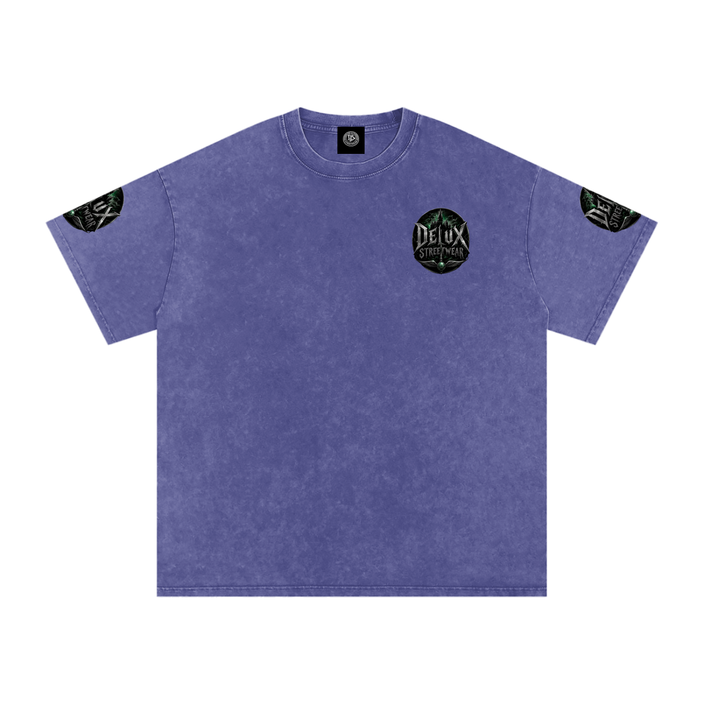 DeLuX Midnight Snow Washed Oversized Cotton T-Shirt