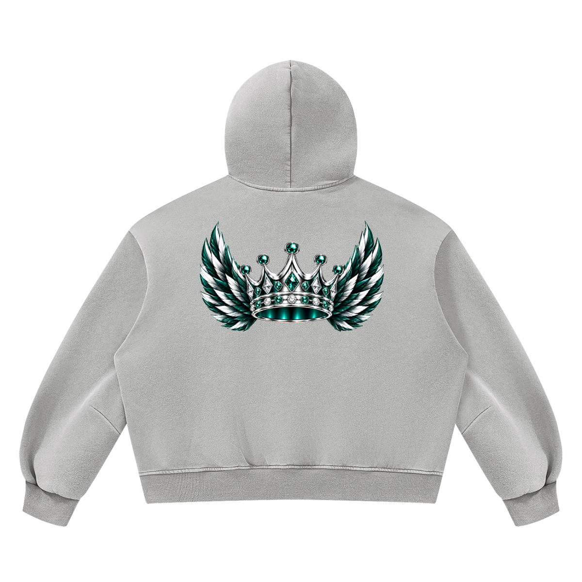 DeLuX Vintage Wash Boxy Fleece Hoodie