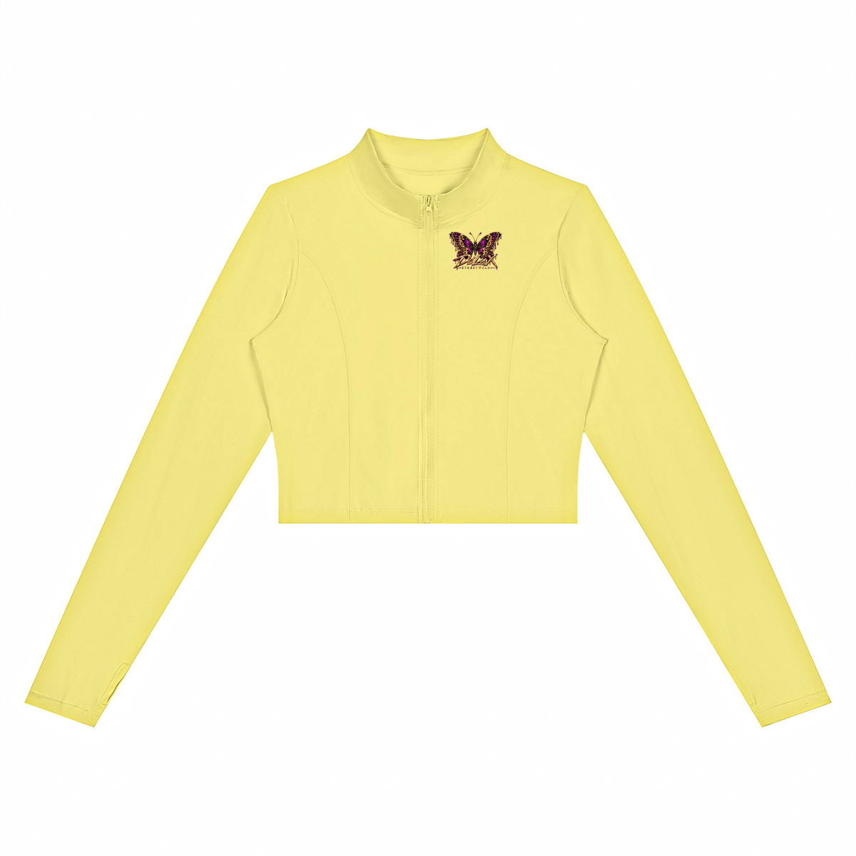 DeLuX Women’s Crop Yoga Sports Jacket