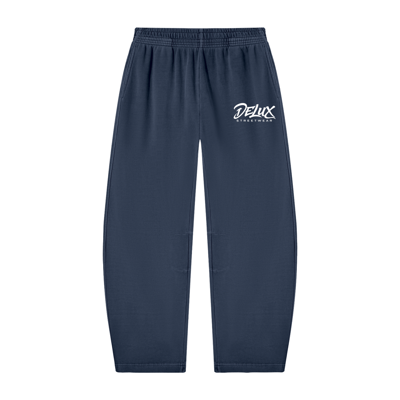 DeLuX Vintage Washed Barrel Leg Sweatpants