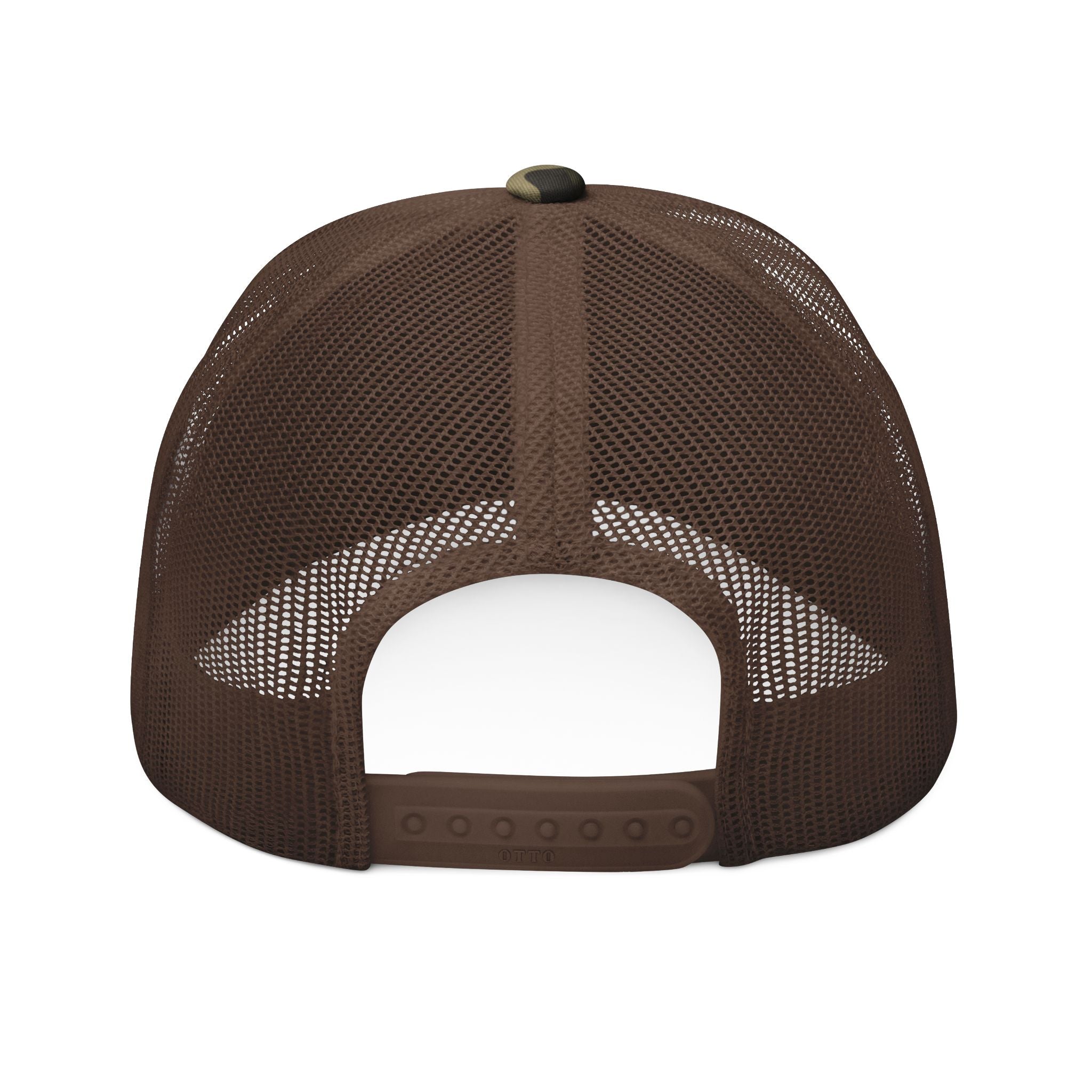 Camo Trucker Hat — DELUX Streetwear Embroidered Mesh Cap