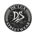 De'Lux Streetwear Round Rug — Black Logo Graphic Floor Mat