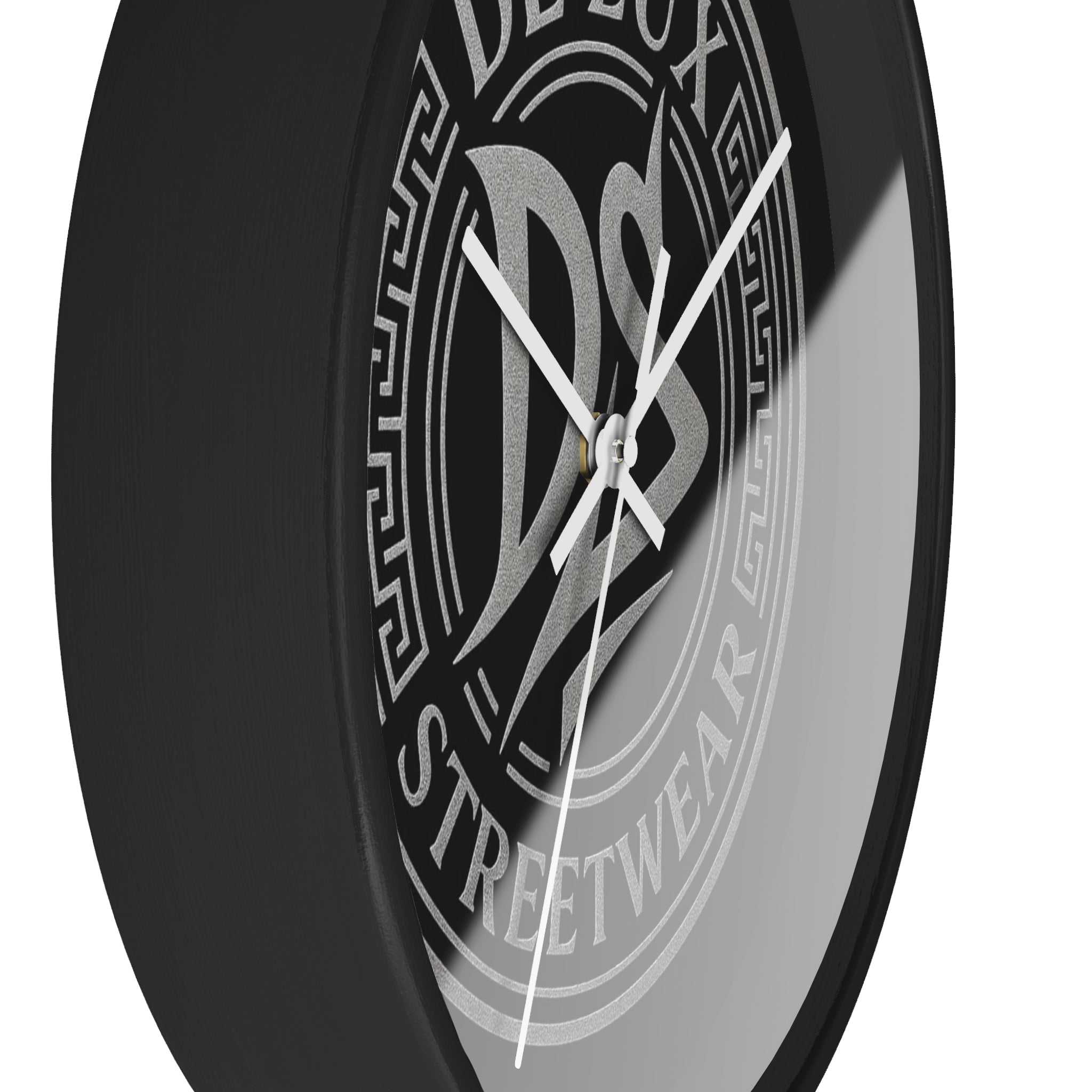 Wall Clock — De’Luxe Streetwear Logo Clock (Black)