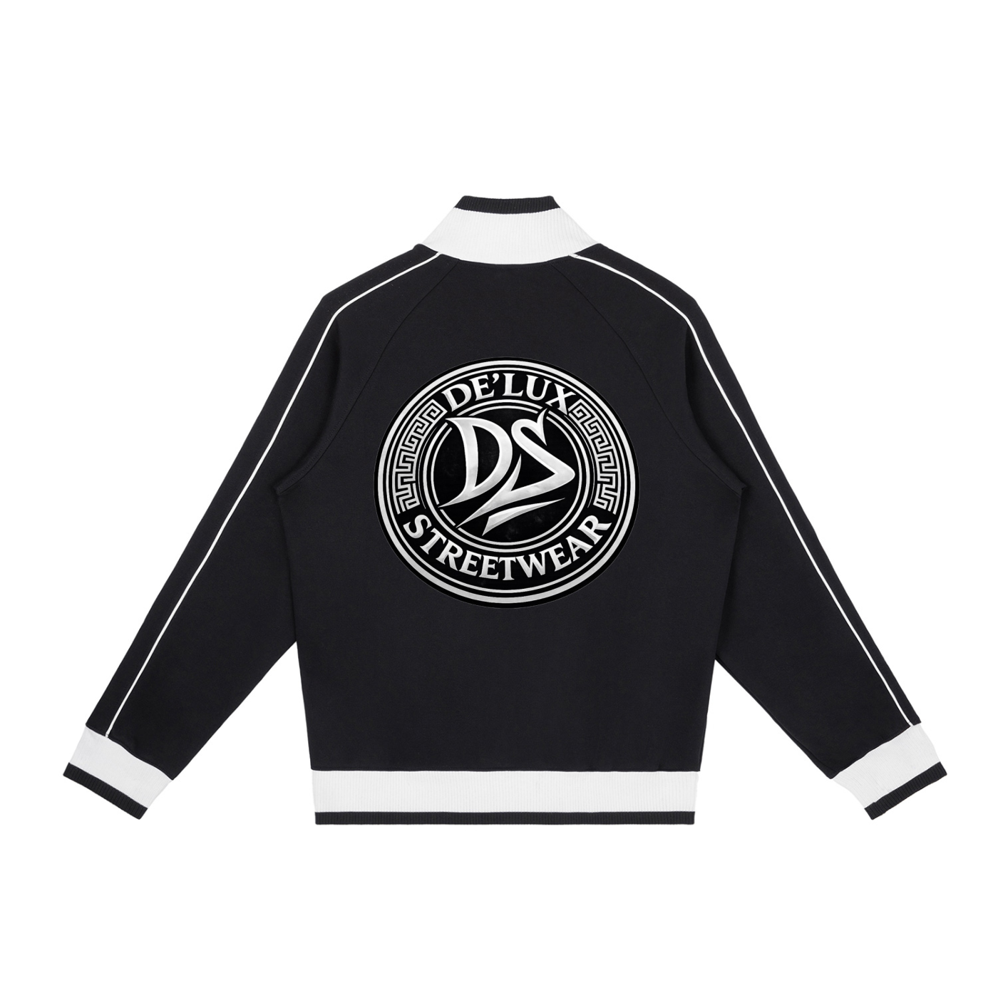 Color Block Raglan Sleeve Zip Track Jacket
