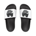 Slide Sandals — Men's White DeLuX Logo Removable-Strap Slides