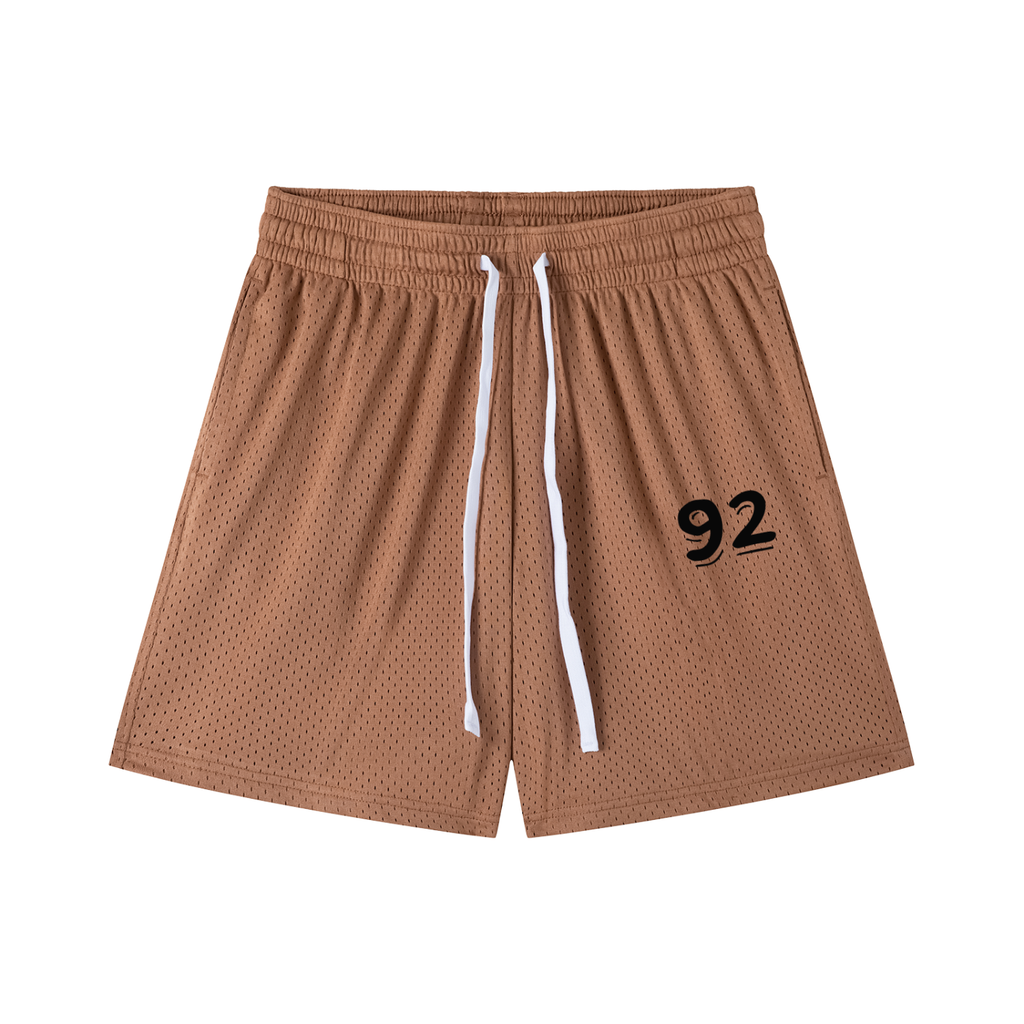 Mesh Drawstring Shorts