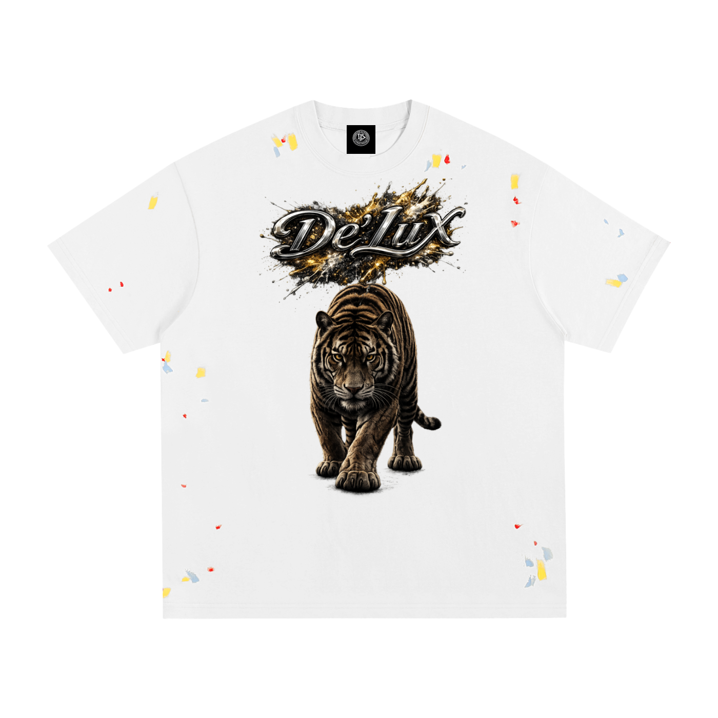 Tiger Paint Splatter T-Shirt